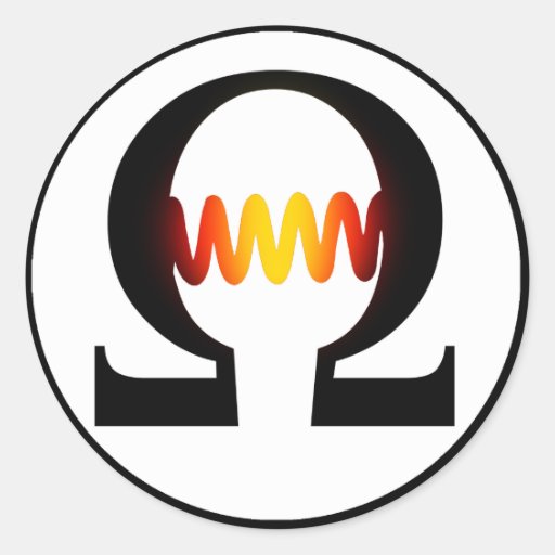 Image of Ohm Symbol Sticker