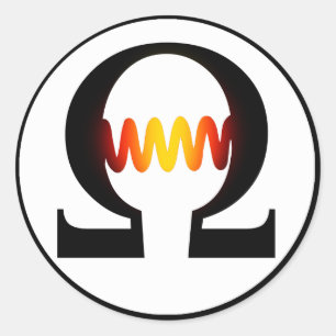 Ohm Symbol Sticker