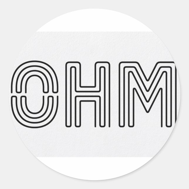 Ohm !!! Vapers know... Classic Round Sticker (Front)