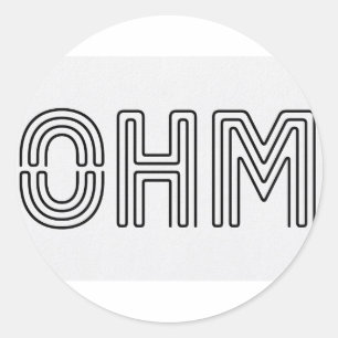 Ohm !!! Vapers know... Classic Round Sticker