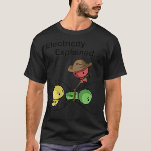 Ohm Volt Amp Electricity Explained Funny Electrici T-Shirt