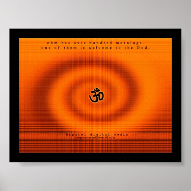 Ohm- Welcome to the God Poster (Front)
