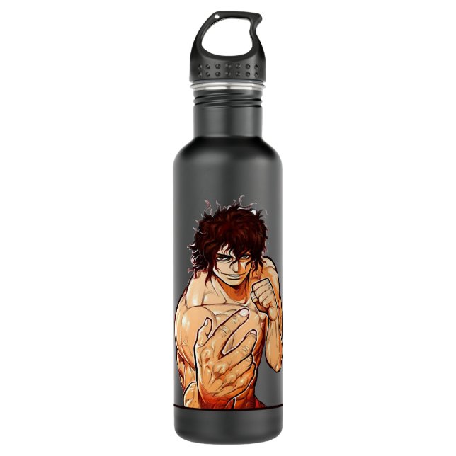 OHMA TOKITO   READY TO COMBAT (Kengan Ashura) Clas 710 Ml Water Bottle (Front)