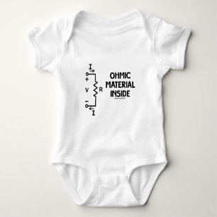 Ohmic Material Inside (Ohm's Law) Baby Bodysuit