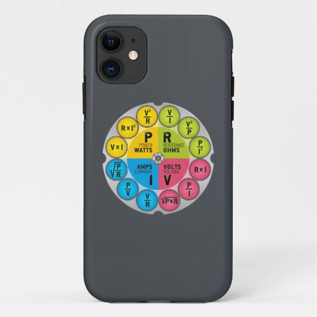 Ohm's Law Circle Case-Mate iPhone Case (Back)