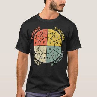Ohms Law Diagram Electrical Electronics Engineer V T-Shirt