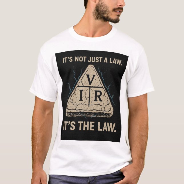 Ohm's Law Engineer Humour: It's The Law T-Shirt (Front)