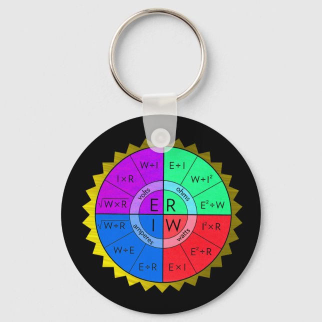 OHM'S LAW-KEYCHAIN KEY RING (Front)