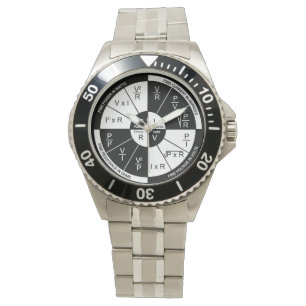 Ohm's Law Watch- Black and White  Watch