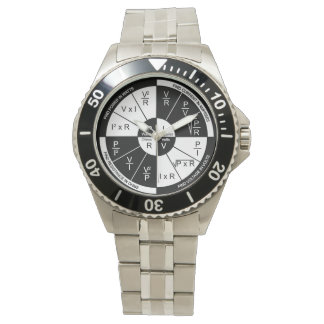 Ohm's Law Watch- Black and White Watch