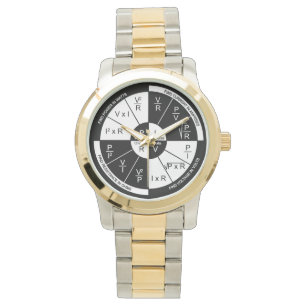 Ohm's Law Watch- Black and White Watch