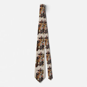 ohn James Audubon Pileated Woodpecker Bird Print Tie