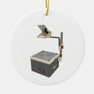 OHP 80s 90s Overhead Projector Ceramic Tree Decoration