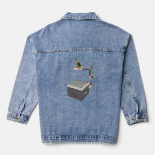 OHP 80s 90s Overhead Projector Denim Jacket