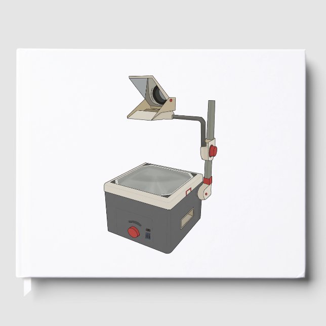 OHP 80s 90s Overhead Projector Guest Book (Front)