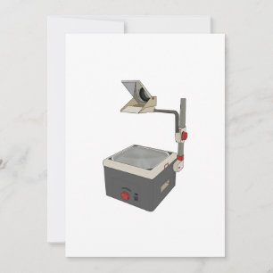 OHP 80s 90s Overhead Projector Invitation