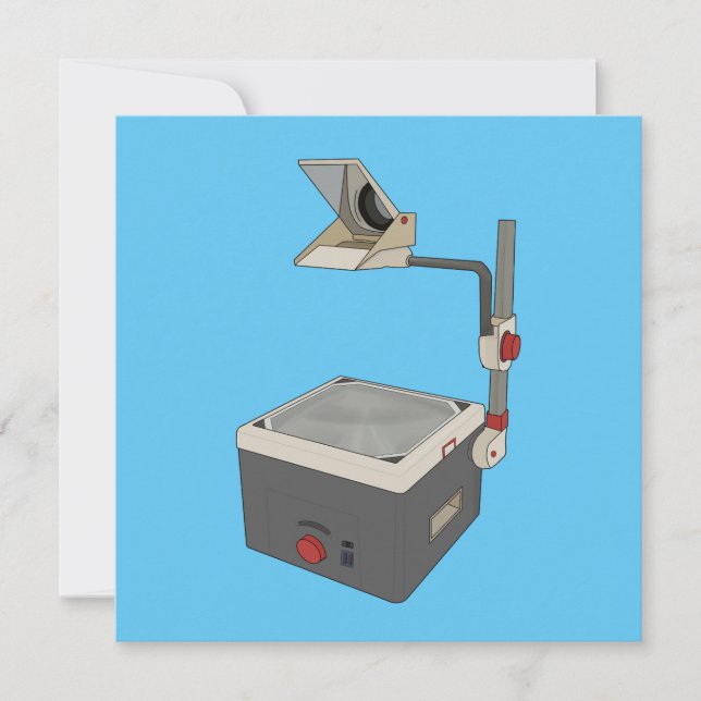 OHP 80s 90s Overhead Projector Thank You Card (Front)