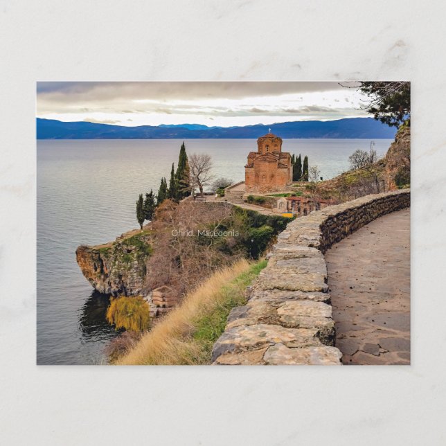Ohrid, Macedonia landscape photograph Postcard (Front)