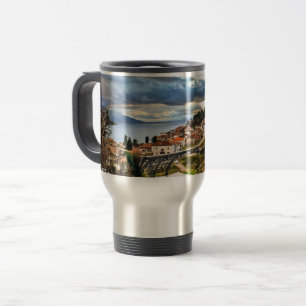 Ohrid, Macedonia landscape Travel Mug