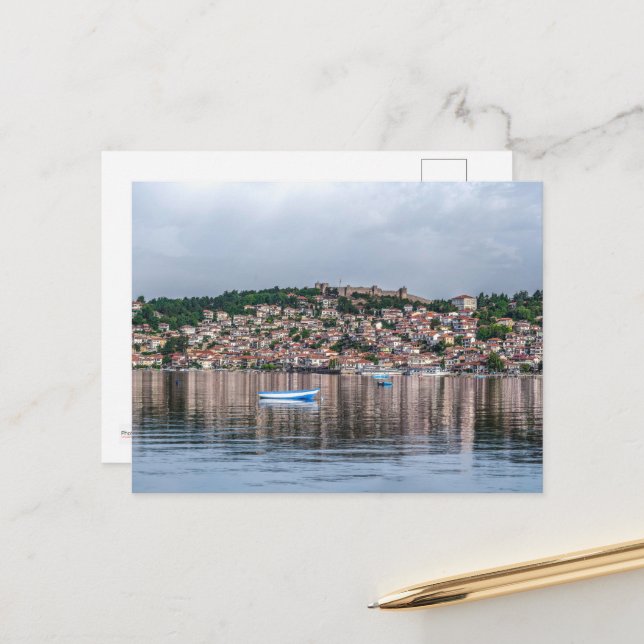 Ohrid - Macedonia Postcard (Front/Back In Situ)