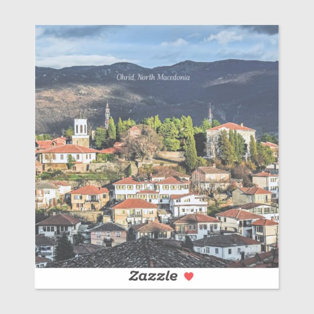 Ohrid, North Macedonia picturesque photo, (Sheet)