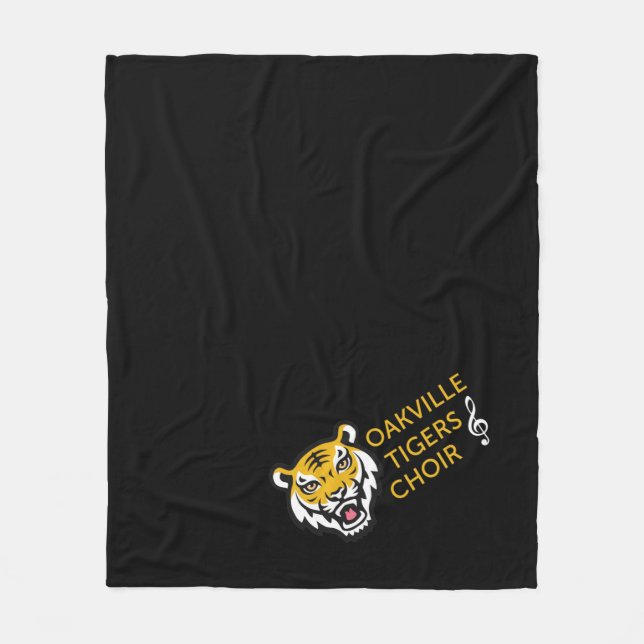 OHSChoir Tigers Dark Fleece Blanket (Front)