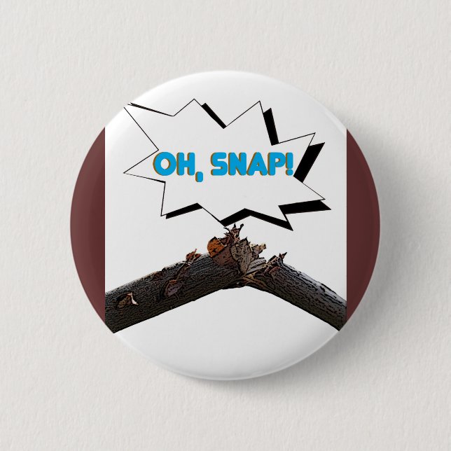 ohsnap 6 cm round badge (Front)