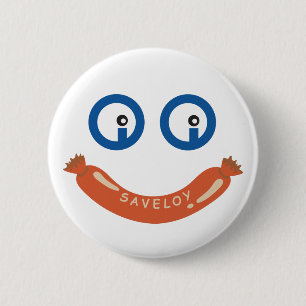 Oi Oi Saveloy Round Badge
