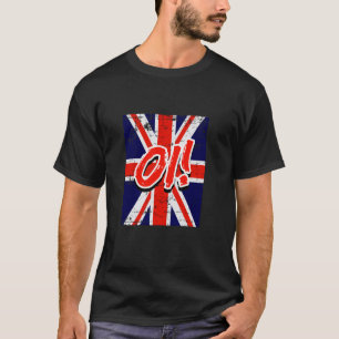 Oi! Punk Rock Music United Kingdom Flag T-Shirt