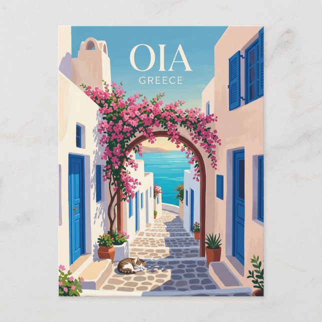Oia Greece Postcard (Front)