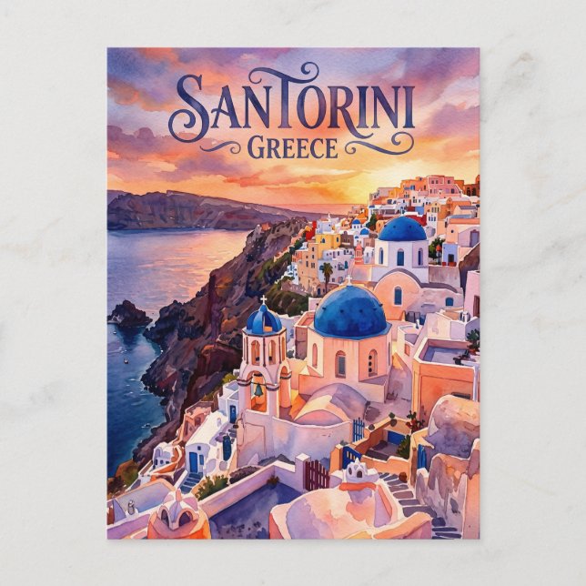 Oia Greece Postcard (Front)