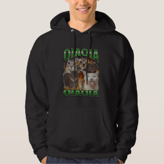 Oia Oia Funny Cat Meme Bootleg Graphic Hoodie