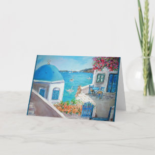 Oia, Santorini Greeting Card