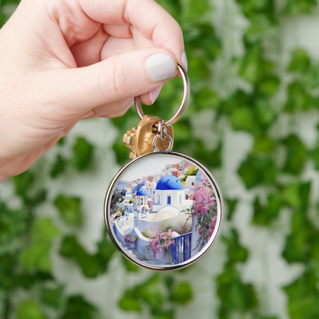 Oia Santorini Key Ring (Hand)