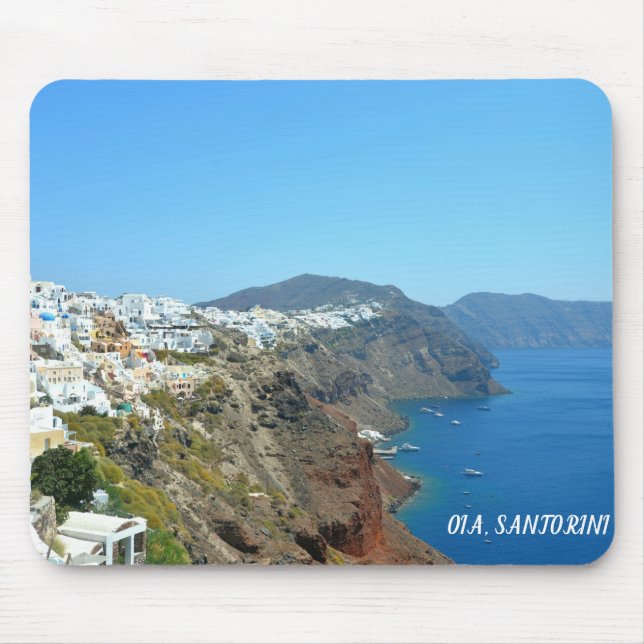 Oia, Santorini landscape Mouse Mat (Front)