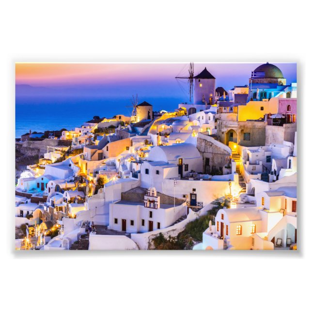 Oia Santorini Photo Print (Front)