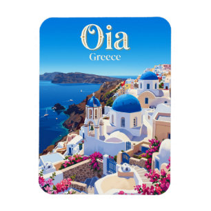 Oia Village Greece Magnet
