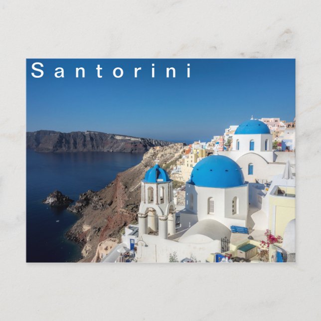 Oia village in Santorini Postcard (Front)