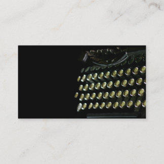 OId typewriter keyboard business card