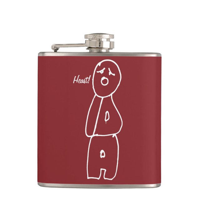 Oida take hackers! hip flask (Front)