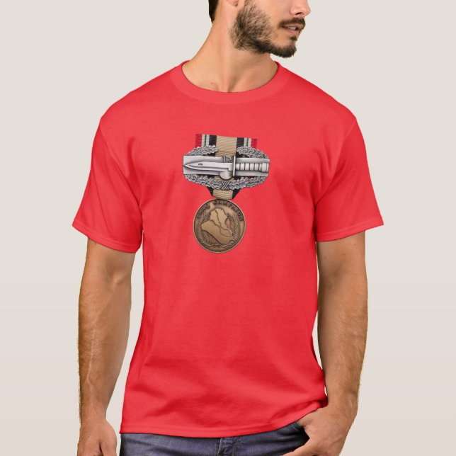 OIF Combat Action Badge T-Shirt (Front)