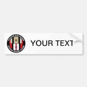 OIF - OEF 1 star Bumper Sticker