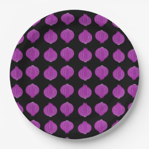 Oignons Paper Plate