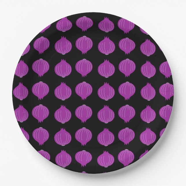 Oignons Paper Plate (Front)