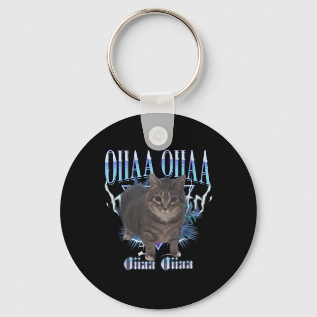 Oiia Oiia Cat Brainrot  Key Ring (Front)