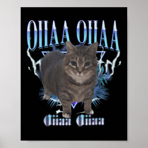 Oiia Oiia Cat Brainrot  Poster