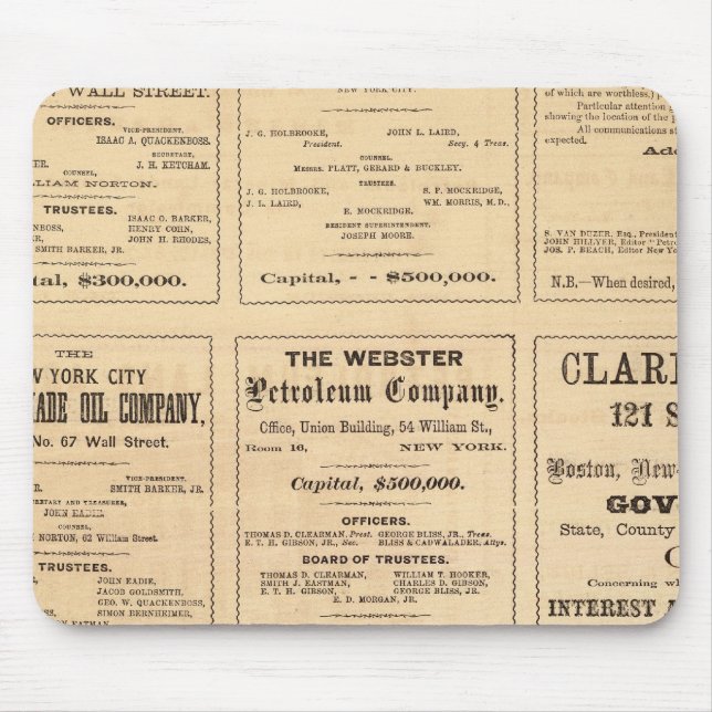 Oil Advertisements Mouse Mat (Front)