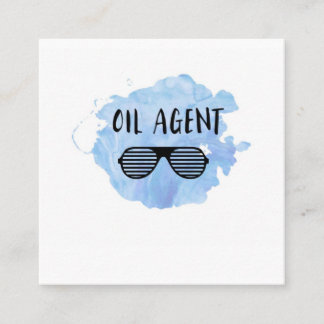 Oil Agent Square Business Card