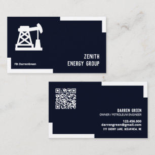 Oil and Gas Engineer QR Business Card