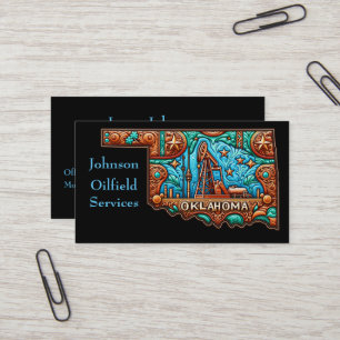 Oil And Gas Industry Business Cards Oklahoma